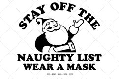 Santa Svg, Christmas Svg, Quarantine Christmas, Naughty List Product Image 1