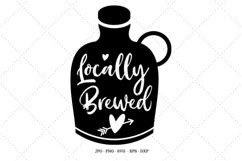 Locally Brewed Svg, Baby Shower Gift, Baby Shirt SVG Product Image 1