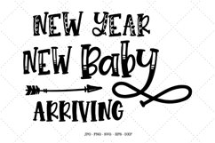 New Year Svg, Baby Announcement, Baby Clipart, Baby Shower Product Image 1