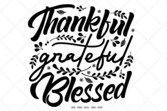 Thanksgiving SVG, Thankful Sign, Blessed SVG , Fall SVG Product Image 1