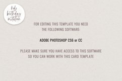 Kids Birthday Invitation - African Savannah - PSD Template Product Image 4