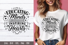Educating Minds Teacher quotes SVG PNG