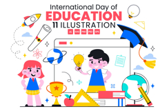11 International Day of Education Illustration Product Image 1