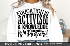 Education Is Activism &amp; - Graduation SVG Design Product Image 1