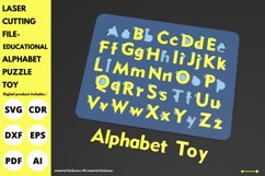Educational Alphabet Puzzle Toy svg - Laser cut & glowforge Product Image 2