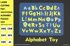 Educational Alphabet Puzzle Toy svg - Laser cut & glowforge Product Image 1