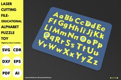 Educational Alphabet Puzzle Toy svg - Laser cut & glowforge Product Image 3