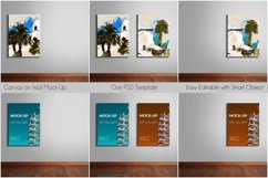 Canvas on Wall Mock-Up | One PSD Template Product Image 2