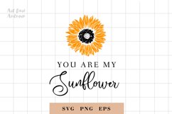 You are my sunflower svg, Cut file svg, EPS, Sunflowers svg Product Image 1