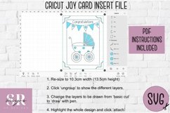 New baby card insert design| Paper cutting | Cricut Joy svg Product Image 6
