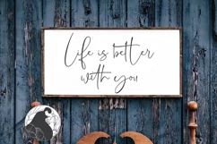 Life Is Better With You SVG, Farmhouse Sign SVG Product Image 1
