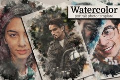 Watercolor - Portrait Photo Template Product Image 1