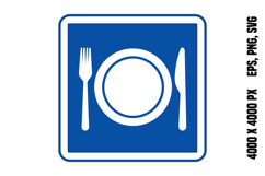 Blue Cafeteria Sign Product Image 1