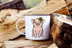 Pig svg Farm animals svg Farmhouse svg Layered svg cut files Product Image 6