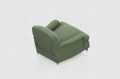 Isometric Arm Chair 3D isolated render Product Image 1