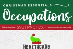 Healthcare worker Christmas svg, a health care worker svg Product Image 5