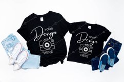 Gildan 64000 &amp; 64500B Mockup Softstyle Black T-shirt Mock up Product Image 1