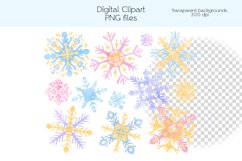 Snowflakes Clipart - PNG Files Product Image 4