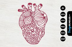 Floral Heart Papercut Product Image 1