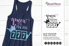 Queen of the Machine SVG | Casino SVG | Slot Machine SVG Product Image 1