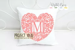 Letter M paper cut design. SVG / DXF / EPS / PNG files Product Image 3