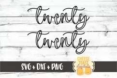 Twenty Twenty - New Year SVG PNG DXF Cut Files Product Image 2