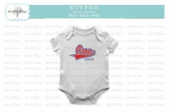 Baseball Baby Birthday Month 1 - SVG DXF PNG Product Image 2