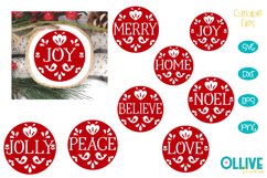 Christmas Folk Ornaments Rounds SVG Bundle Product Image 1