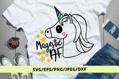 Magestic AF Unicon - Birthday SVG EPS DXF PNG Cutting Files Product Image 1