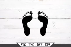 Human Adult or Baby Feet SVG Design Product Image 2