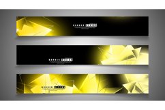 banner collection. abstract background with luminous Product Image 1
