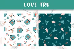 valentine's day digital paper png sublimation pattern Product Image 3