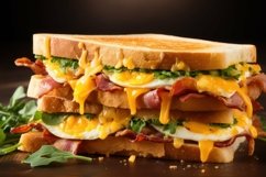 Chicken Sandwich Cheese Background Product Image 1