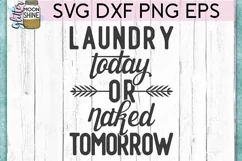 Laundry Today Or Naked Tomorrow SVG DXF PNG EPS Cutting File Product Image 2