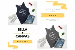 Feminine Bella Canvas 3480 Tank Top Muscle Top Mockup Vol. 3 Product Image 2