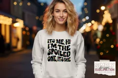 Spoiled One Matching Christmas T-Shirts Sublimation Png Product Image 2