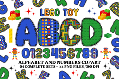 Lego toy Alphabet png clipart, build it letters doodle Product Image 1