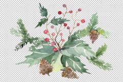 Christmas bouquet warmth of the soul Watercolor png Product Image 5