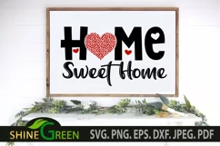 Valentines SVG - Home Sweet Home SVG - Home Signs SVG Product Image 1