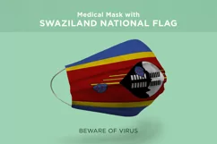 Mask with sudan suriname swaziland sweden Nation Flags Product Image 4