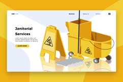 Janitorial Service - Banner &amp; Landing Page Product Image 1