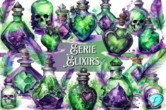 Eerie Elixirs Watercolor Illustrations Product Image 1