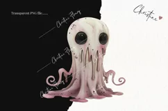 Cute But Creepy Ghost Clipart | Halloween PNG Product Image 2