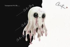 Cute But Creepy Ghost Clipart | Halloween PNG Product Image 2