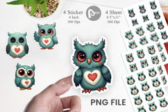 Eerie Owl Journey Sticker Product Image 1