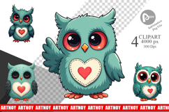 Eerie Owl Journey Clipart Product Image 1