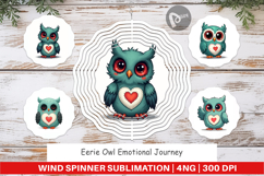 Eerie Owl Journey Wind Spinner Product Image 1