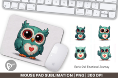 Eerie Owl Journey Mouse Pad Product Image 1