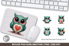 Eerie Owl Journey Mouse Pad Product Image 1