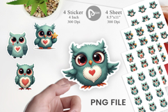 Eerie Owl Journey Sticker Product Image 1